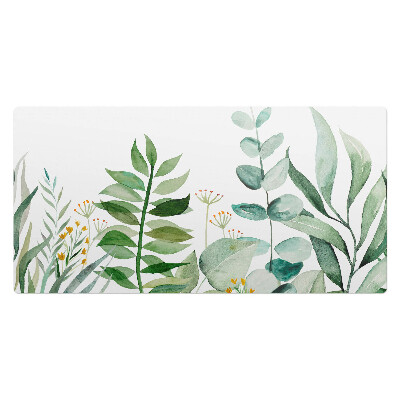 Mata na biurko Akwarelowe liście