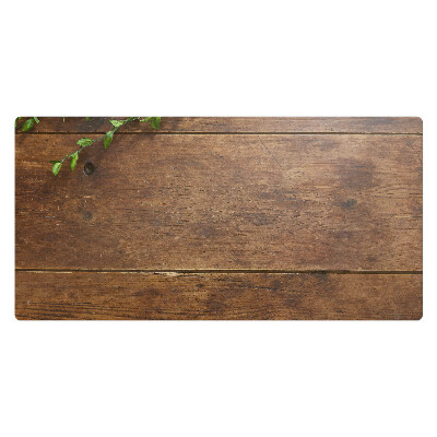 Podkładka na całe biurko Drewniany blat z liśćmi