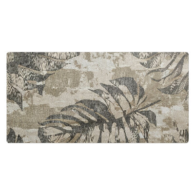 Duża podkładka na biurko dla dzieci Liście na tle abstrakcji