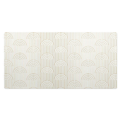 Mata ochronna na biurko Łukowy wzór retro