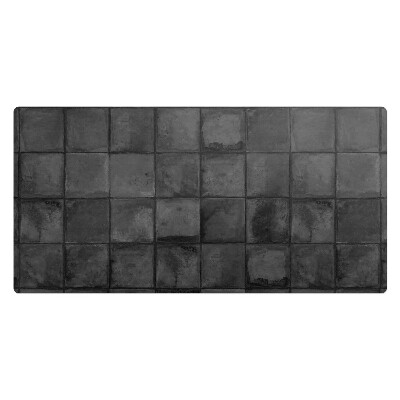 Mata ochronna na biurko Ciemne kafelki retro