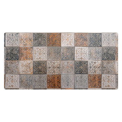 Mata ochronna na biurko Kwadratowy wzór retro