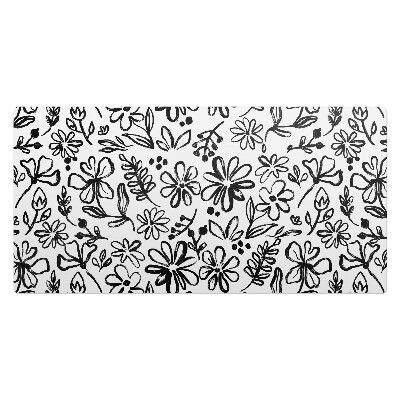 Podkładka na całe biurko Kwiatowy szkic