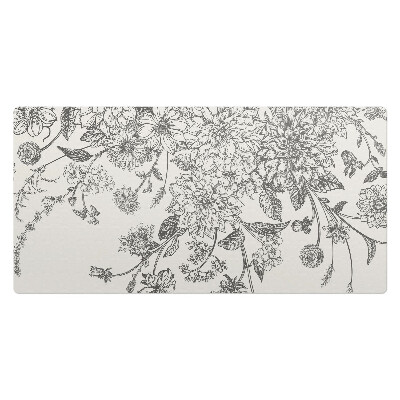 Duża podkładka na biurko Kwiatowy wzór vintage