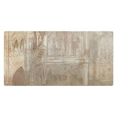 Mata na biurko Gotycka architektura