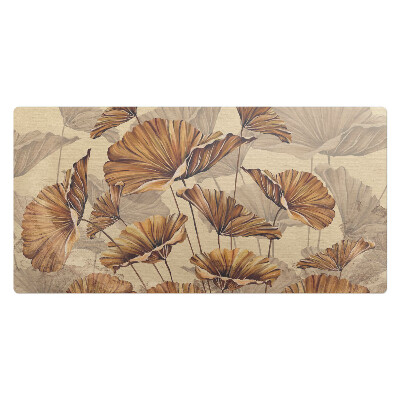 Mata ochronna na biurko Kwiaty w sepii