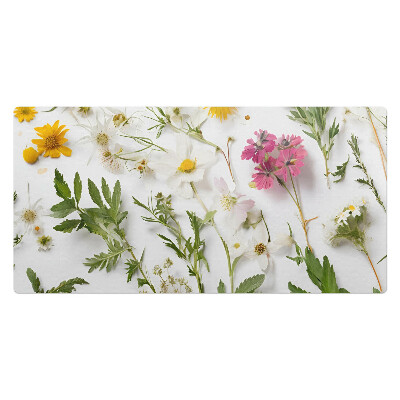 Mata ochronna na biurko Kwiaty i liście