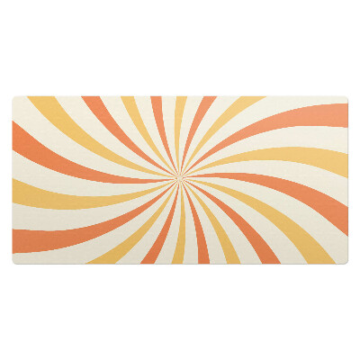 Mata na biurko Wirujące pasy retro