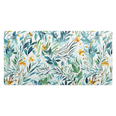 Duża podkładka na biurko dla dzieci Akwarela roślinna