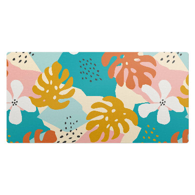 Mata na biurko Kwiatowy kolaż retro