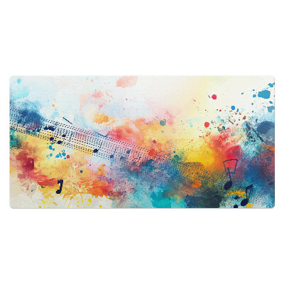 Podkład ochronny na biurko Muzyczna abstrakcja