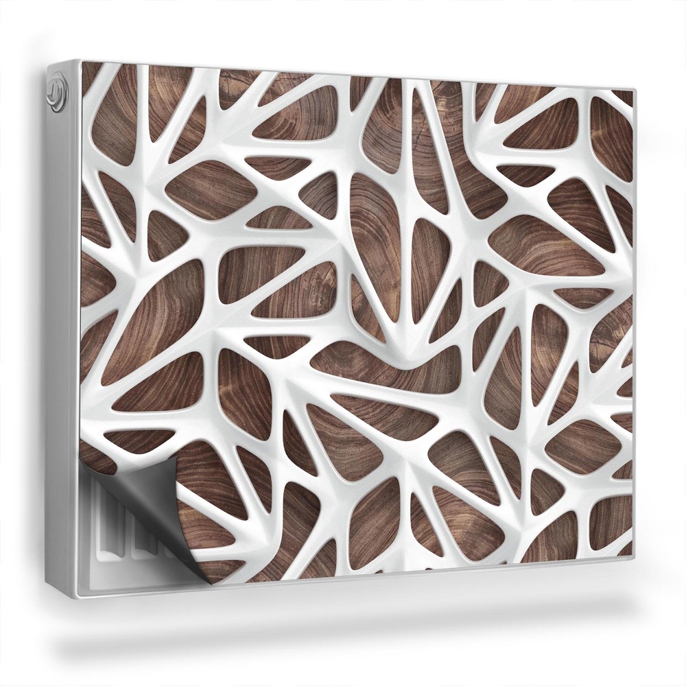 Mata magnetyczna na grzejnik Geometryczny wzór ażurowe wycięcia