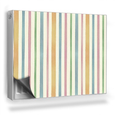 Mata magnesowa na kaloryfer Jasne lamele w kolorach pastelowych