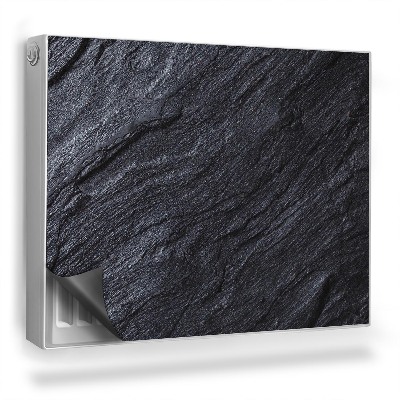 Mata magnetyczna na grzejnik Tekstura czarnego piaskowca ciemna skała
