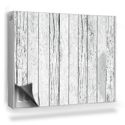 Mata magnesowa na kaloryfer Drewniane pomalowane na biało cienke deski