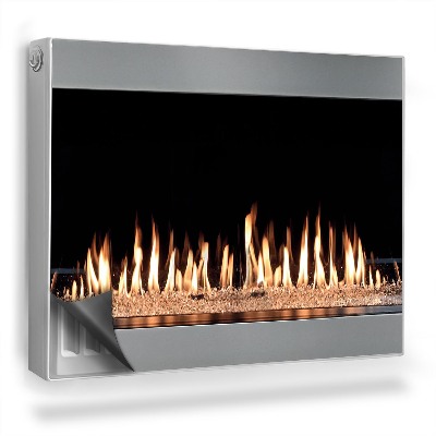 Mata magnesowa na kaloryfer Nowoczesny kominek domowy z ogniem