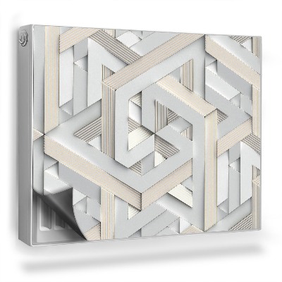 Mata magnetyczna na grzejnik Geometryczna imitacja wyciętego papieru
