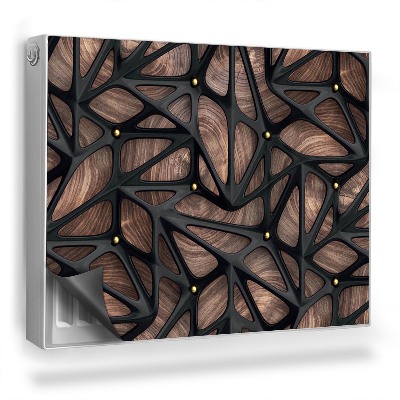 Mata magnetyczna na grzejnik Abstrakcja - metalowa nowoczesna struktura