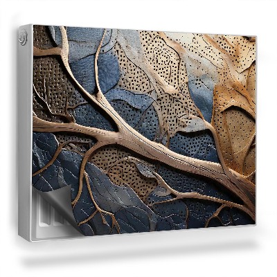 Mata magnesowa na kaloryfer Abstrakcyjne kształty organiczne sztuka