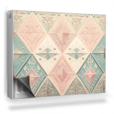 Mata magnesowa na kaloryfer Geometryczny wzór boho imitacja tapety