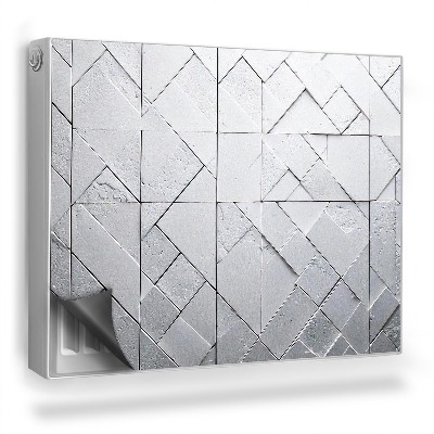 Mata magnesowa na kaloryfer Artystyczna kompozycja jasnych cegieł