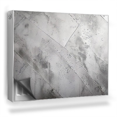 Mata magnetyczna na grzejnik Pocięta tekstura betonu industrialny deseń