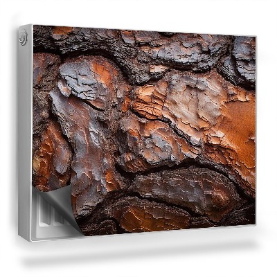 Mata magnetyczna na grzejnik Naturalna popękana tekstura kory drzewa