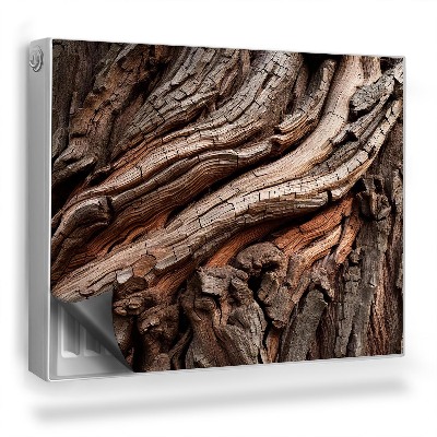 Mata magnetyczna na grzejnik Kora drzewna tekstura psnia stare drewno