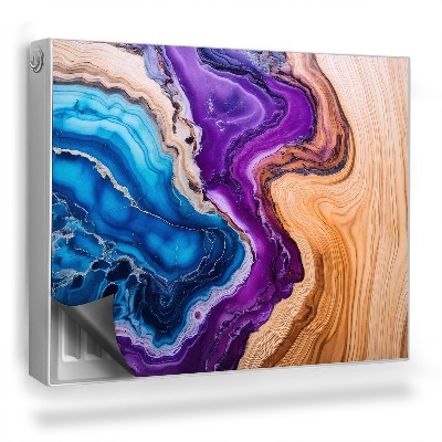 Mata magnesowa na kaloryfer Jasne drewno żywica w barwach