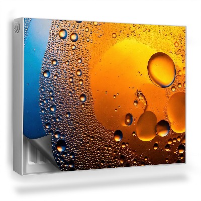 Mata magnetyczna na grzejnik Krople oleju na powierzchni wody