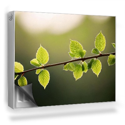 Mata magnesowa na kaloryfer Zoom gałązki z małymi liśćmi soczysta zieleń