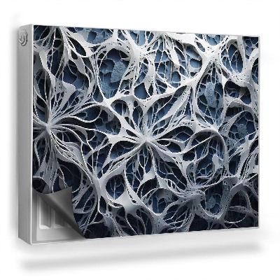 Mata magnesowa na kaloryfer Abstrakcyjna struktura z ażurami pajęczyna