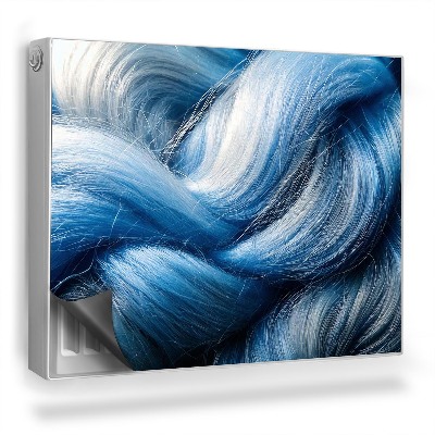 Mata magnesowa na kaloryfer Włókna wełny tekstura materiału swetra