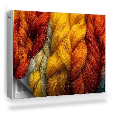 Mata magnetyczna na grzejnik Wełniane sploty tekstura materiału