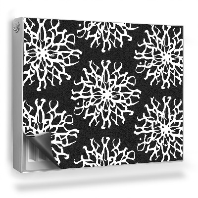 Mata magnesowa na kaloryfer Białe ażurowe biologiczne struktury