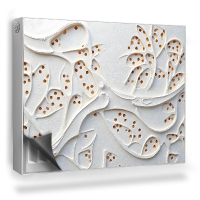 Mata magnetyczna na grzejnik Ażurowa abstrakcyjna struktura, przestrzeń