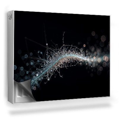 Mata magnetyczna na grzejnik Nowoczesna ilustracja abstrakcyjna sieć