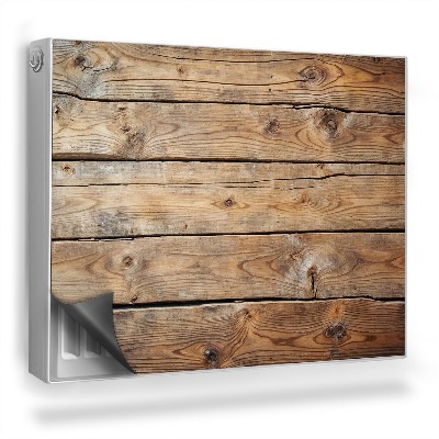 Mata magnetyczna na grzejnik Naturalna tekstura drewniane deski z sękami