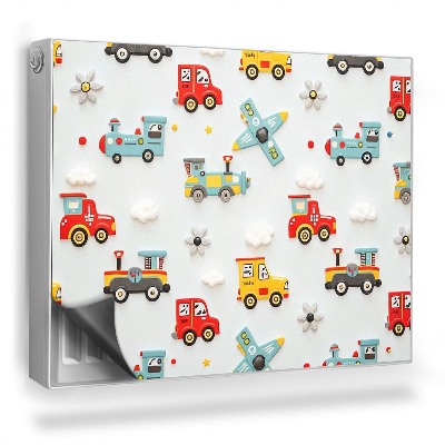 Mata magnesowa na kaloryfer Ilustracja kolorowe pojazdy auta samoloty