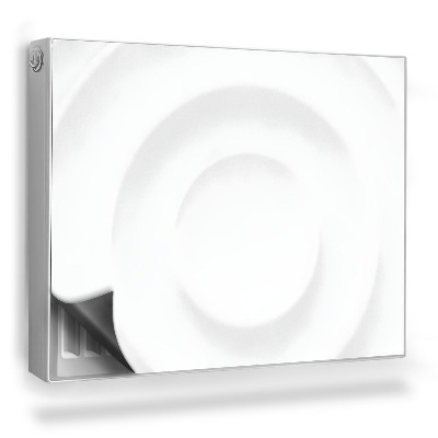 Mata magnetyczna na grzejnik Jasne okręgi ilustracja struktury 3D