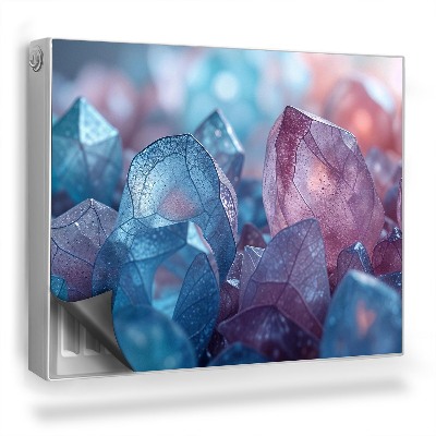 Mata magnesowa na kaloryfer Zbliżenie na kryształy kwarcu, pastele