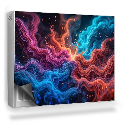 Mata magnesowa na kaloryfer Abstrakcyjna kompozycja, zmieszane kolory