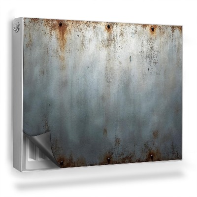 Mata magnesowa na kaloryfer Stalowa zniszczona powierzchnia rdza metalu