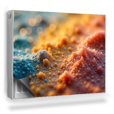 Mata magnetyczna na grzejnik Tęczowy piasek kolorowa tekstura