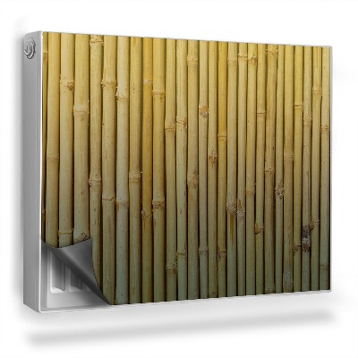 Mata magnetyczna na grzejnik Łodygi bambusa pionowe zieleń i żółć