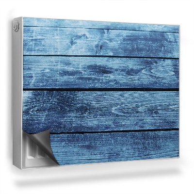 Mata magnetyczna na grzejnik Drewniane zniszczone deski, zimne barwy