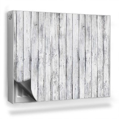 Mata magnetyczna na grzejnik Jasne drewniane deski słoje i sęki, pion