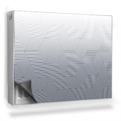 Mata magnesowa na kaloryfer Abstrakcyjny linearny wzór przejście tonalne