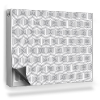 Mata magnetyczna na grzejnik Geometryczny wzór z heksagonów