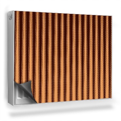 Mata magnesowa na kaloryfer Wzór imitujący lamele, pion, ciepłe barwy